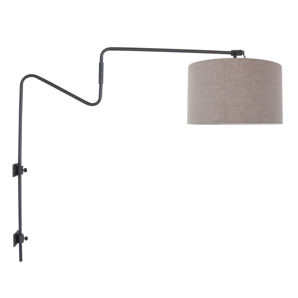 strakke-wandlamp-met-donkergrijze-kap-wandlamp-steinhauer-linstrom-bruin-en-zwart-3725zw