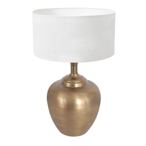 tafel-vaaslamp-met-witte-kap-tafellamp-steinhauer-brass-brons-en-wit-7206br