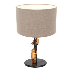 annelighting-tafellamp-animaux-zwart-linnenmetaal-ø20cm-e27-8231zw-1