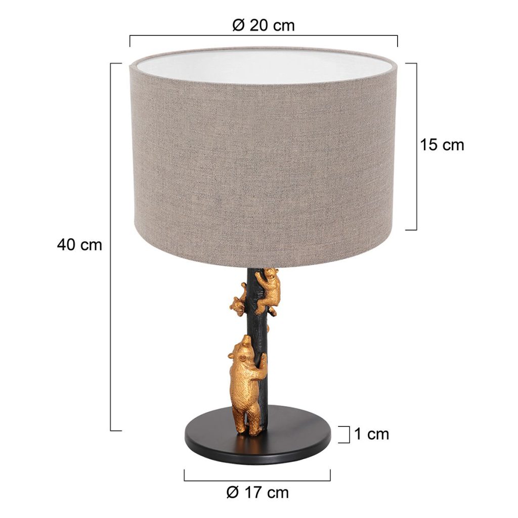 annelighting-tafellamp-animaux-zwart-linnenmetaal-ø20cm-e27-8231zw-1
