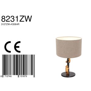 annelighting-tafellamp-animaux-zwart-linnenmetaal-ø20cm-e27-8231zw-1