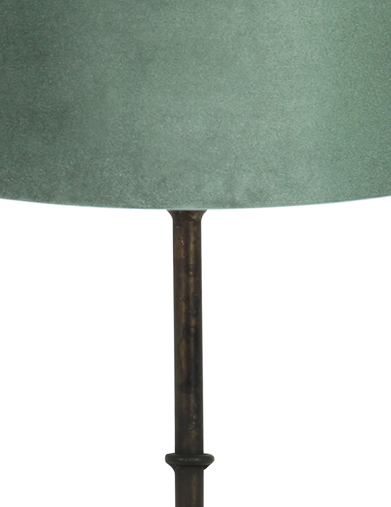 tafellamp-met-bewerkte-voet-en-groene-kap-light-living-phuket-zwart-7029zw-2