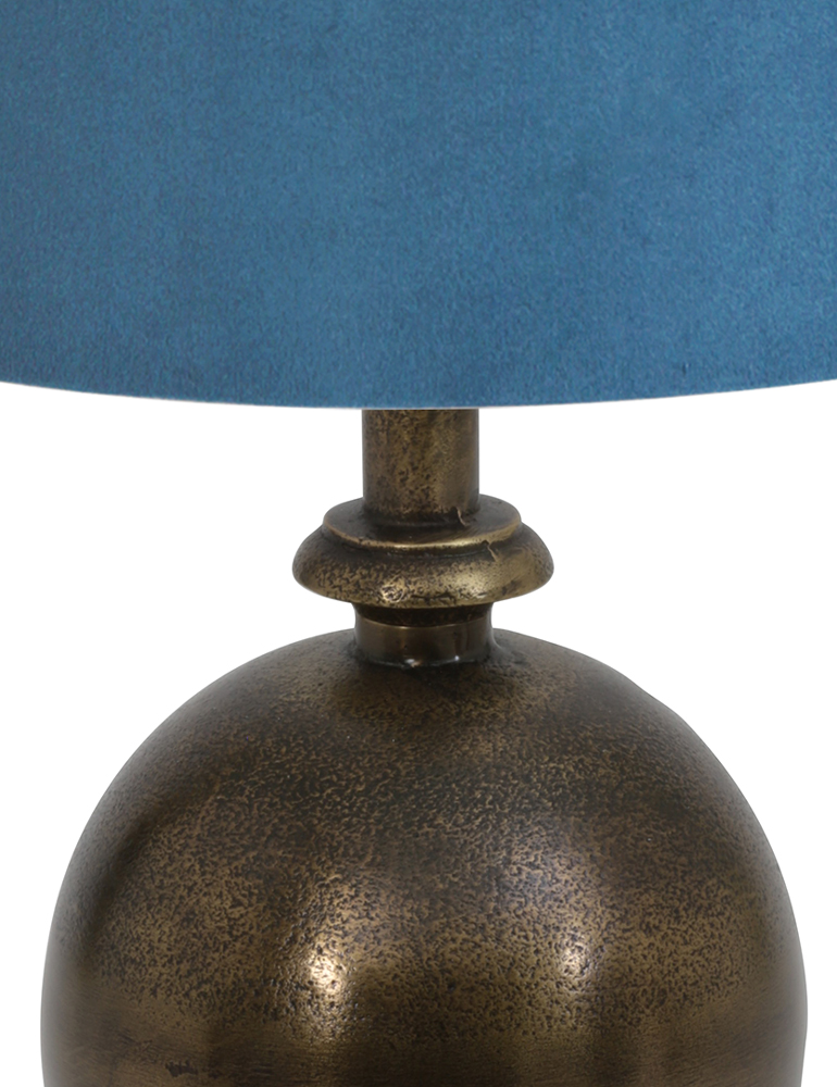 tafellamp-met-blauwe-velvet-kap-light-living-kalym-brons-7007br-2