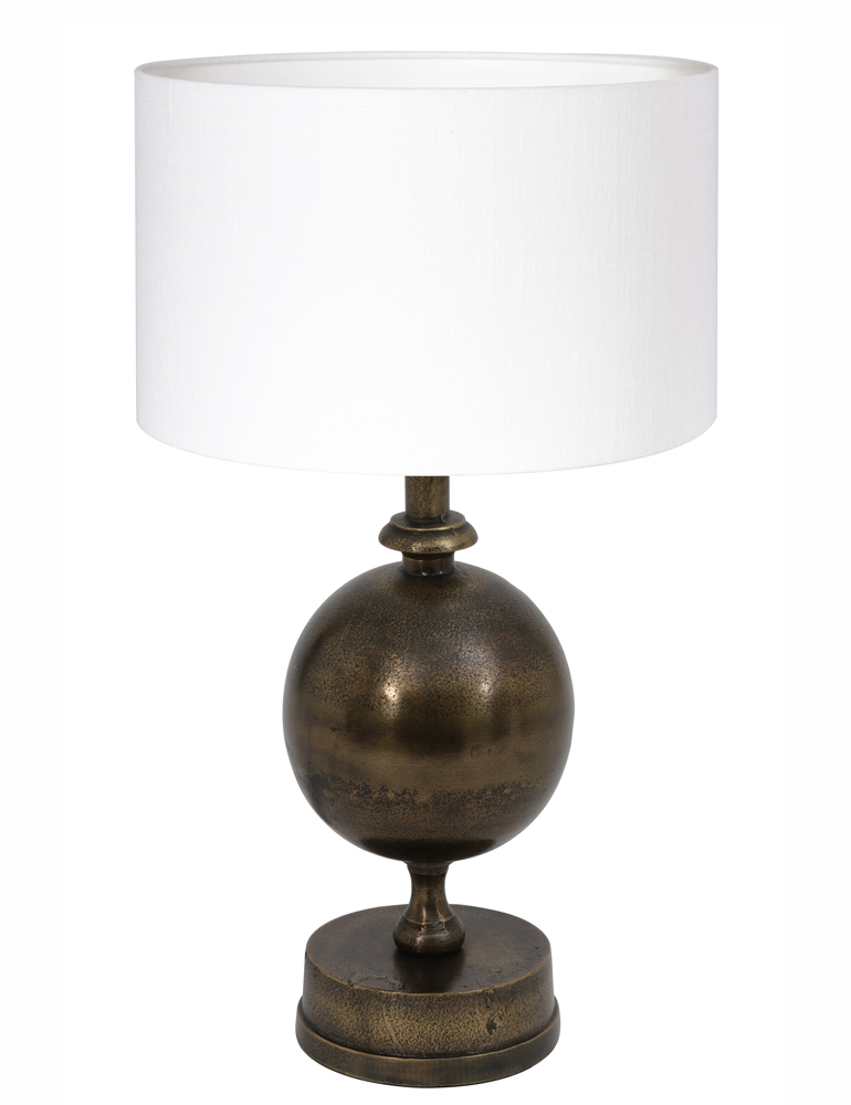 tafellamp-met-bol-en-witte-kap-light-living-kalym-brons-7005br-1