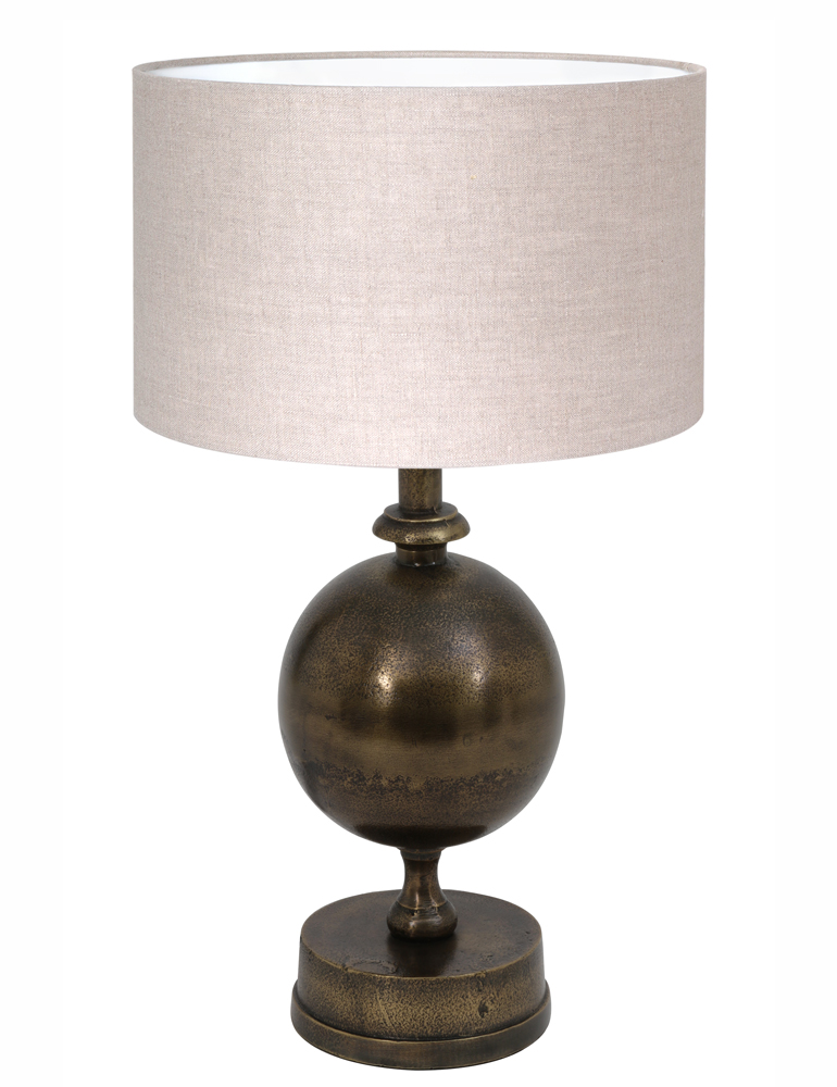 tafellamp-met-gevormde-voet-en-beige-kap-light-living-kalym-brons-7006br-1