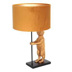 annelighting-tafellamp-animaux-zwart-metaalveloursstof-ø30cm-e27-8228zw-1