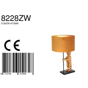 annelighting-tafellamp-animaux-zwart-metaalveloursstof-ø30cm-e27-8228zw-1