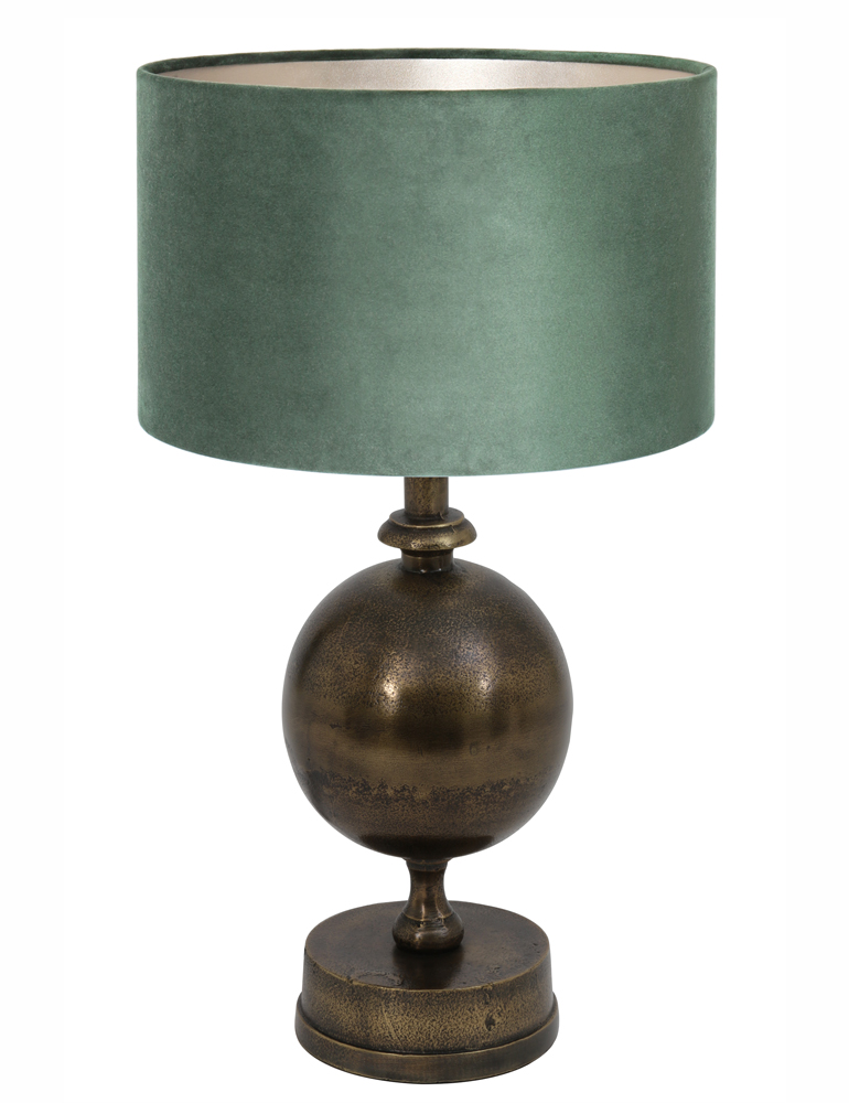 tafellamp-met-groene-kap-light-living-kalym-brons-7001br-1