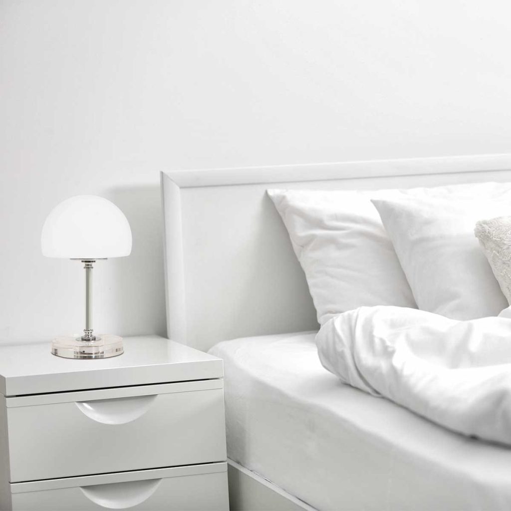 Moderne glazen tafellamp chroom metaal Steinhauer Ancilla - Afbeelding 3