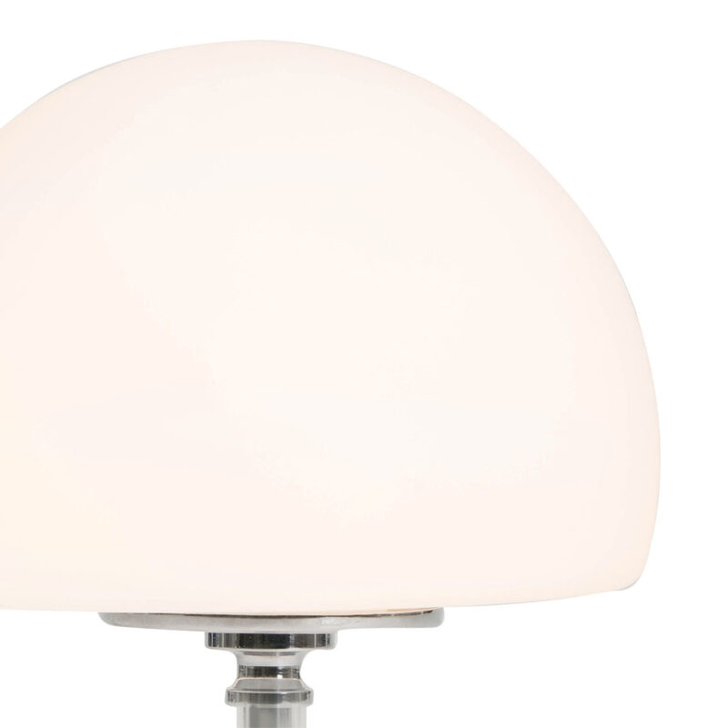 Moderne glazen tafellamp chroom metaal Steinhauer Ancilla - Afbeelding 4