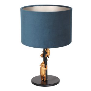 annelighting-tafellamp-animaux-zwart-metaalveloursstof-ø20cm-e27-8236zw-1