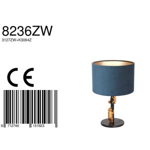 annelighting-tafellamp-animaux-zwart-metaalveloursstof-ø20cm-e27-8236zw-1