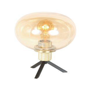tafellamp-met-roseglas-en-gouden-voet-steinhauer-reflexion-2681me