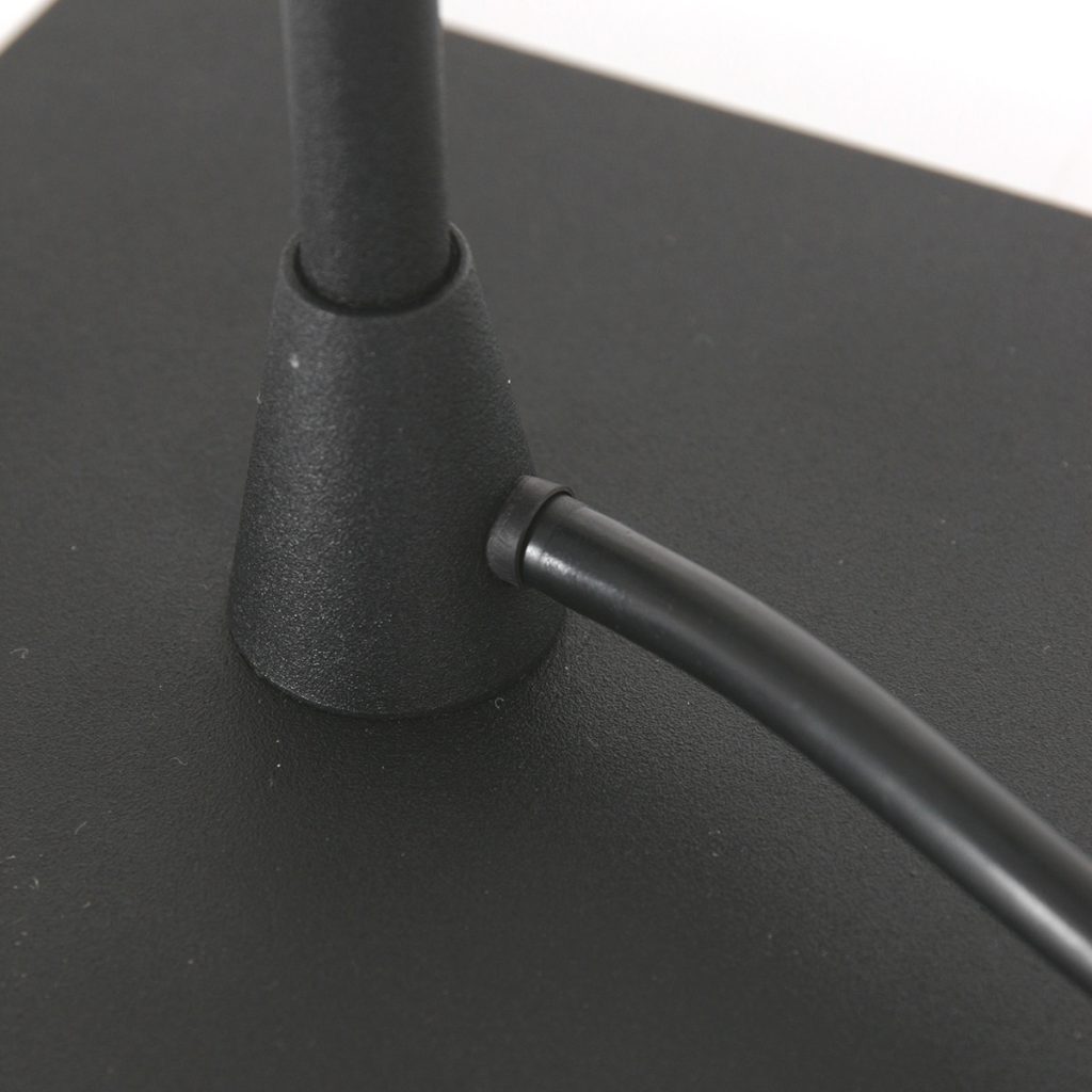 Vierkante rookglas tafellamp zwart Steinhauer Ancilla - Afbeelding 11