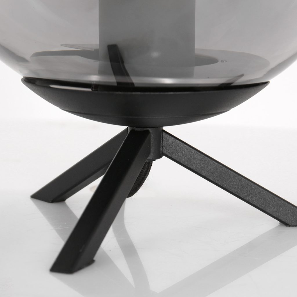 Tafellamp rookglas Steinhauer Bollique - Afbeelding 3
