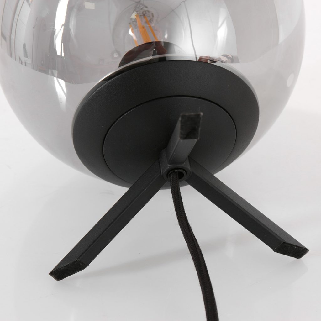 Tafellamp rookglas Steinhauer Bollique - Afbeelding 5