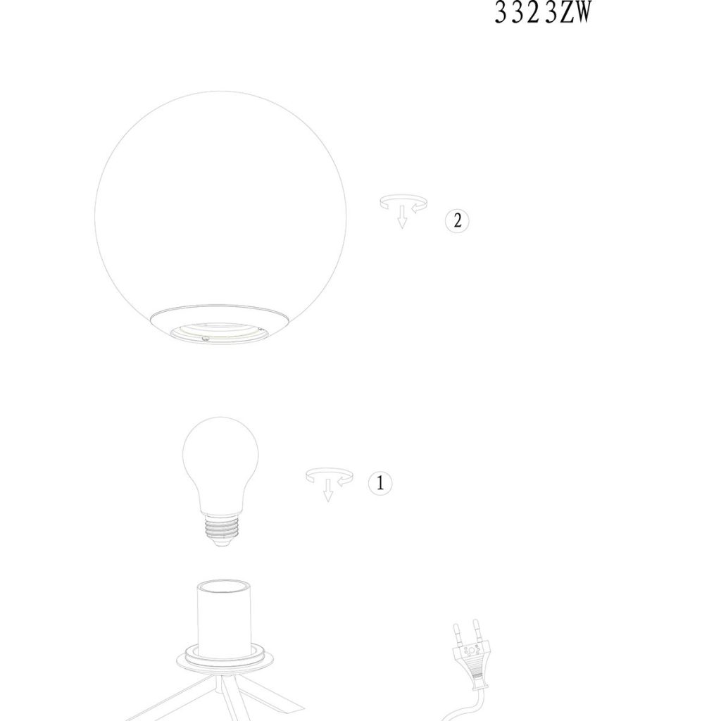 Tafellamp rookglas Steinhauer Bollique - Afbeelding 8
