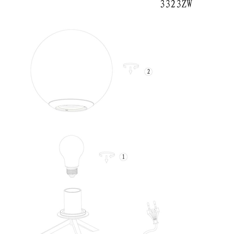 steinhauer-tafellamp-bollique-zwart-glasmetaal-ø20cm-e27-3323zw-1