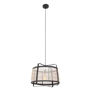 annelighting-hanglamp-capos-zwart-houtstof-ø48cm-e27-3511zw-1