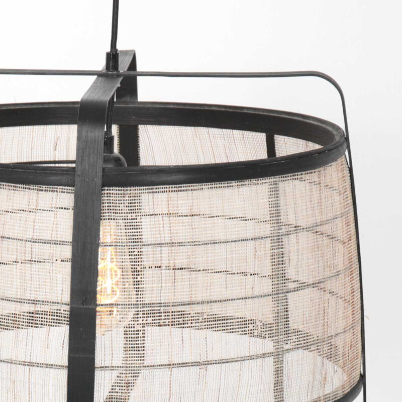 annelighting-hanglamp-capos-zwart-houtstof-ø48cm-e27-3511zw-1