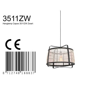 annelighting-hanglamp-capos-zwart-houtstof-ø48cm-e27-3511zw-1