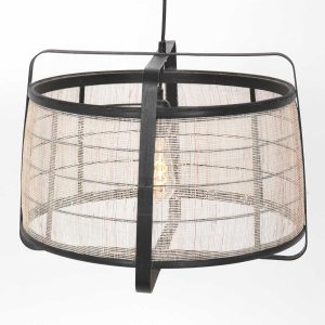 annelighting-hanglamp-capos-zwart-houtstof-ø48cm-e27-3511zw-1