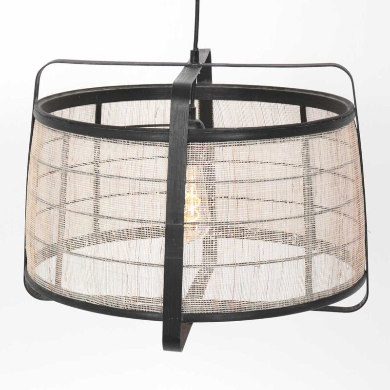 annelighting-hanglamp-capos-zwart-houtstof-ø48cm-e27-3511zw-1