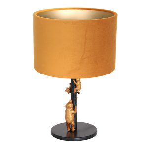annelighting-tafellamp-animaux-zwart-metaalveloursstof-ø20cm-e27-8235zw-1
