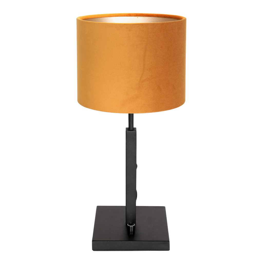 Trendy tafellamp met okergele kap Steinhauer Stang - Afbeelding 2