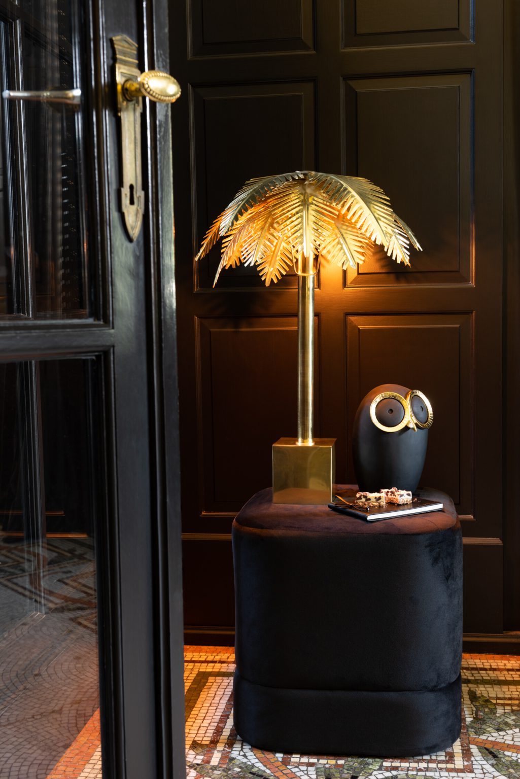 Tropische gouden palm tafellamp Jolipa Coconut - Afbeelding 3