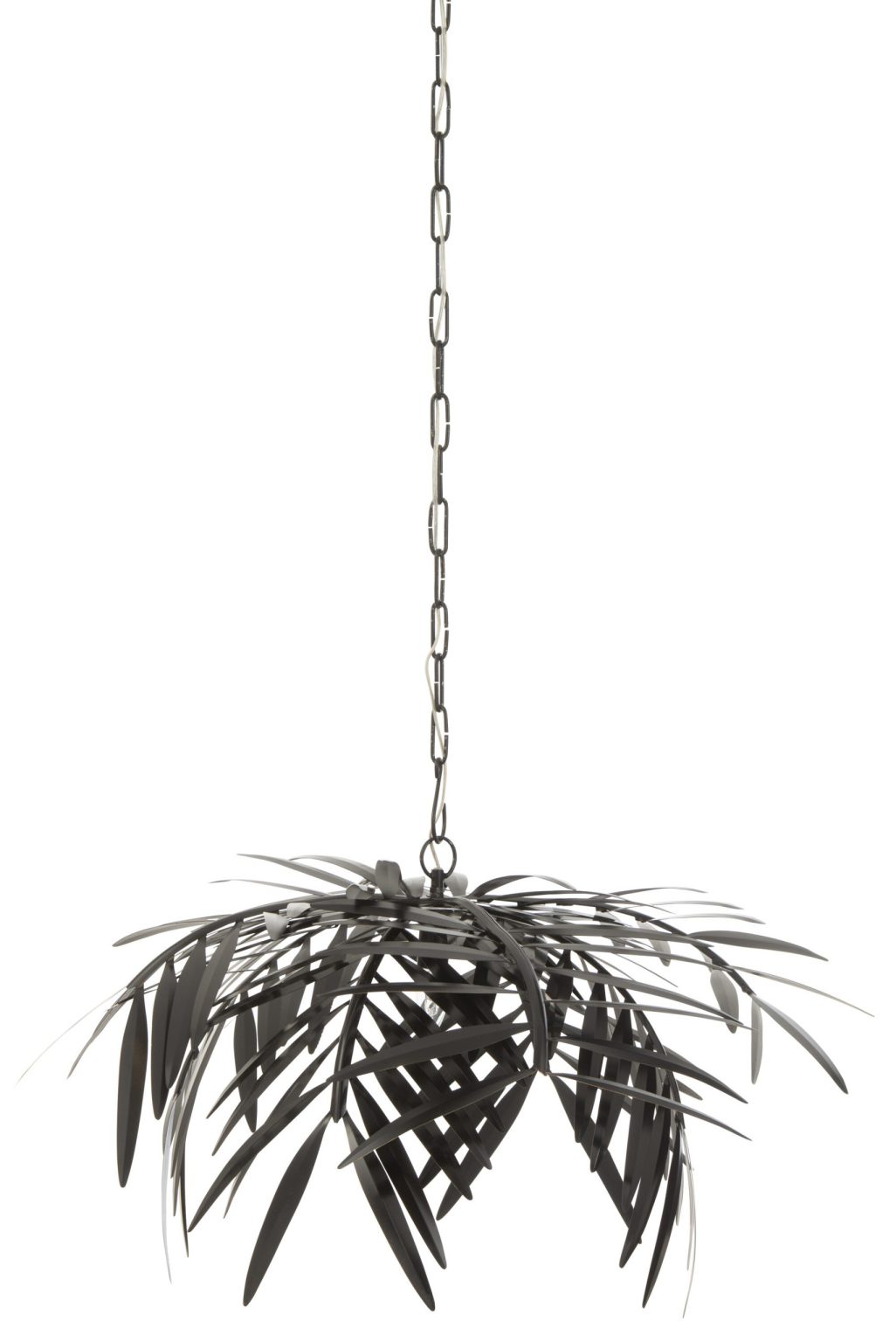 Tropische zwarte hanglamp palmbladeren Jolipa Chandelier - Afbeelding 2