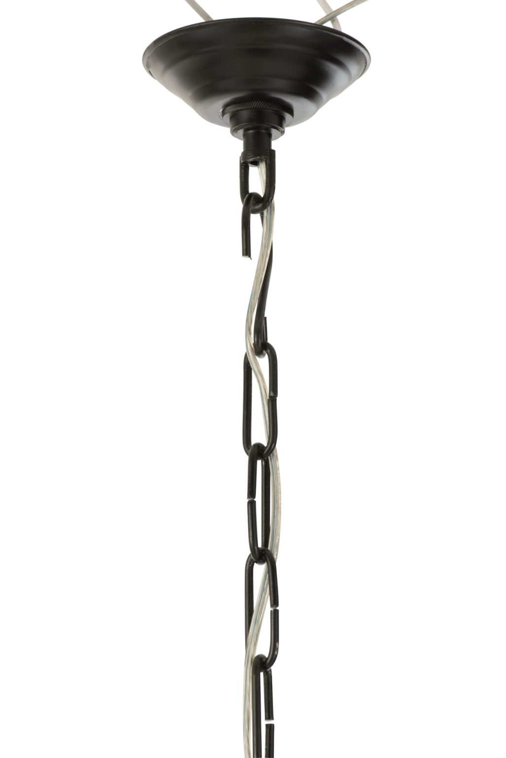Tropische zwarte hanglamp palmbladeren Jolipa Chandelier - Afbeelding 4