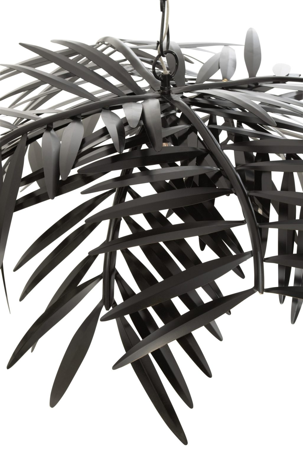 Tropische zwarte hanglamp palmbladeren Jolipa Chandelier - Afbeelding 5
