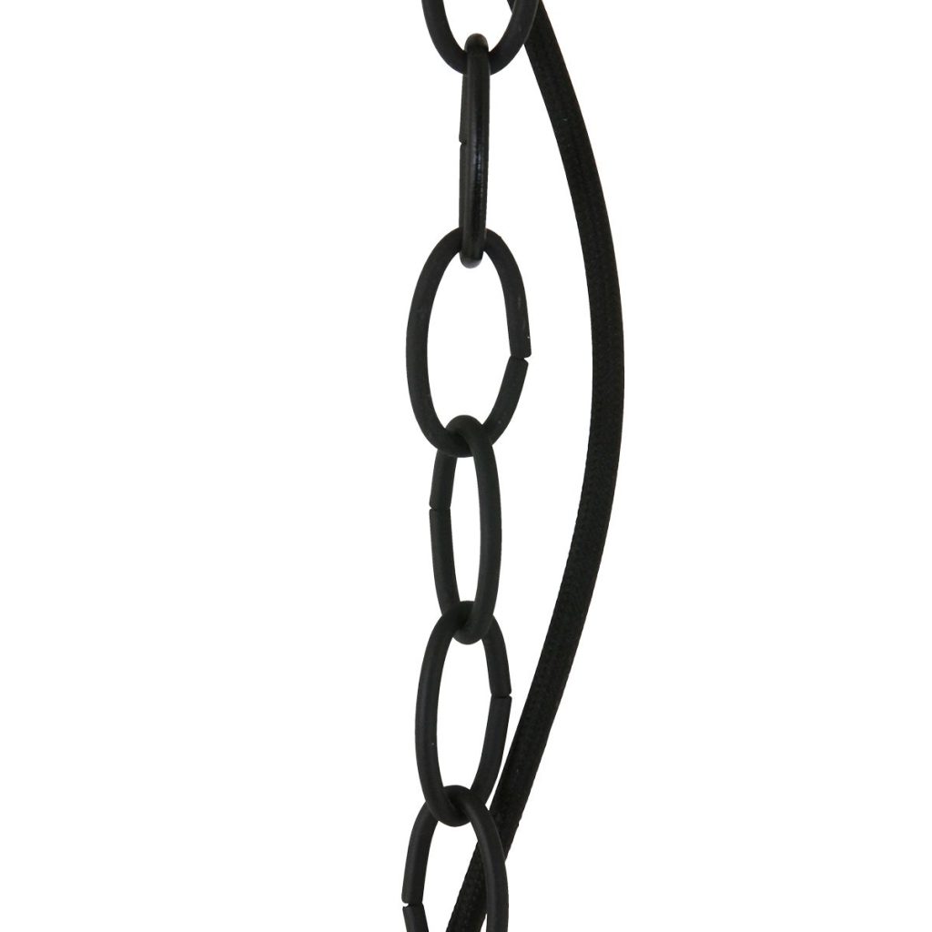 Tweelichts hanglamp zwart met goud Steinhauer Semicirkel - Afbeelding 12