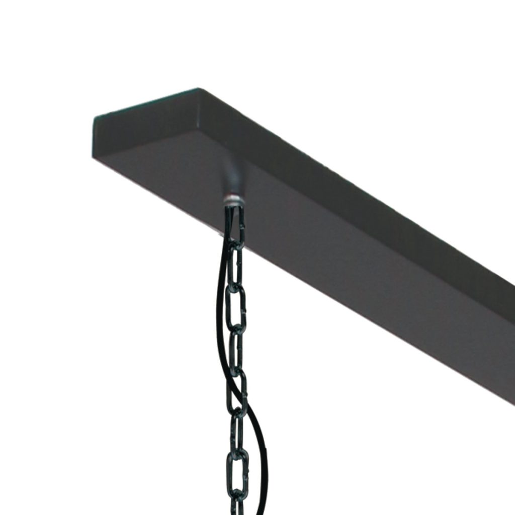 Tweelichts hanglamp zwart met goud Steinhauer Semicirkel - Afbeelding 6