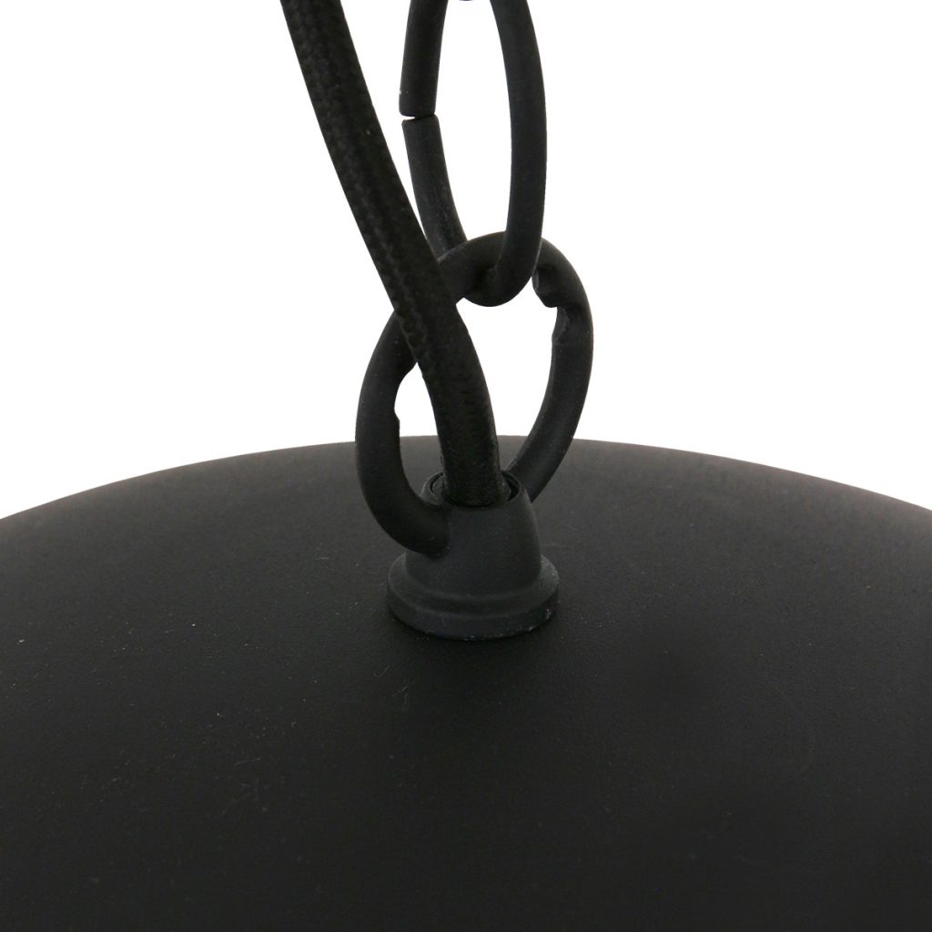 Tweelichts hanglamp zwart met goud Steinhauer Semicirkel - Afbeelding 7