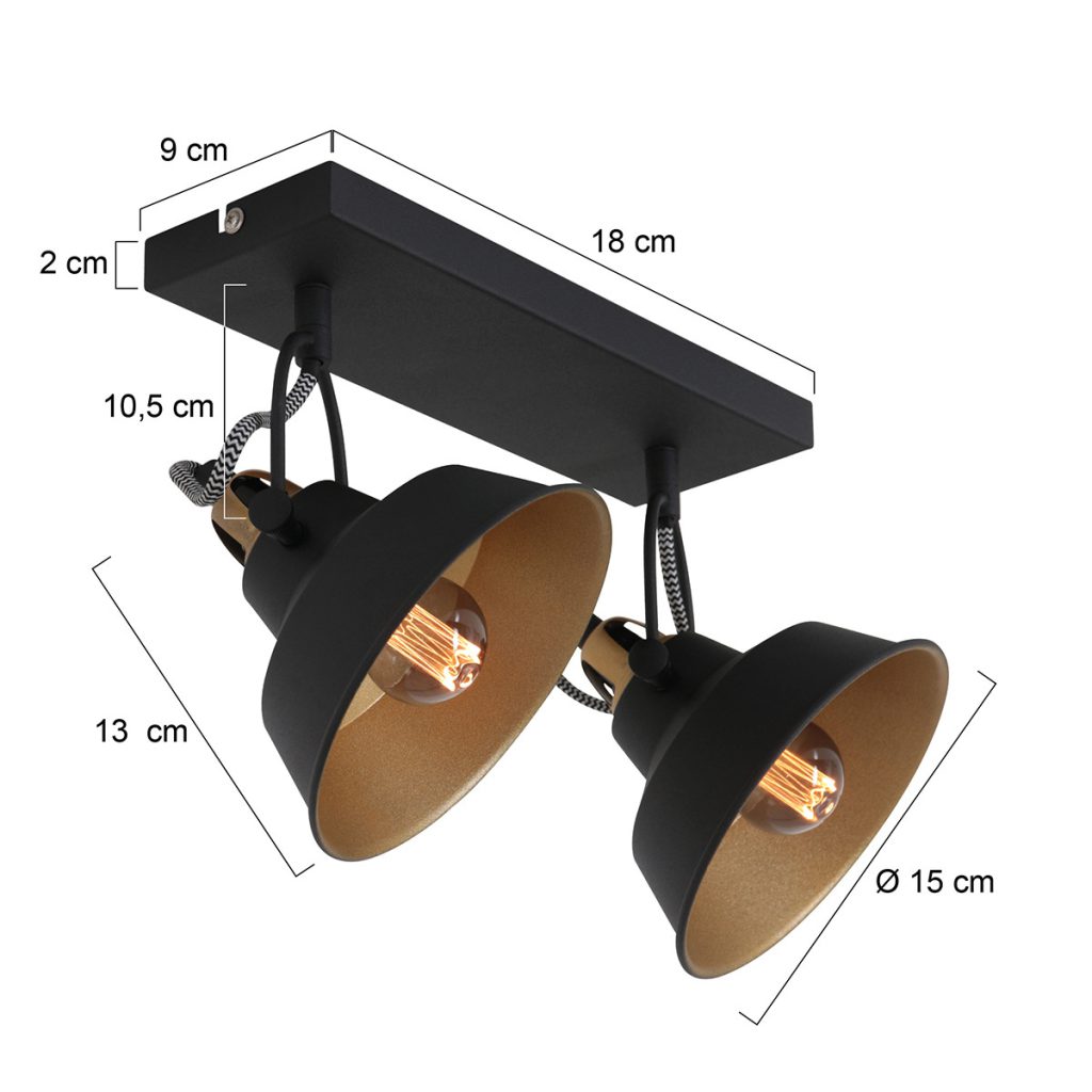 mexlite-wandlamp-nove-zwart-metaal-opbouwspot-e14-3327zw-1