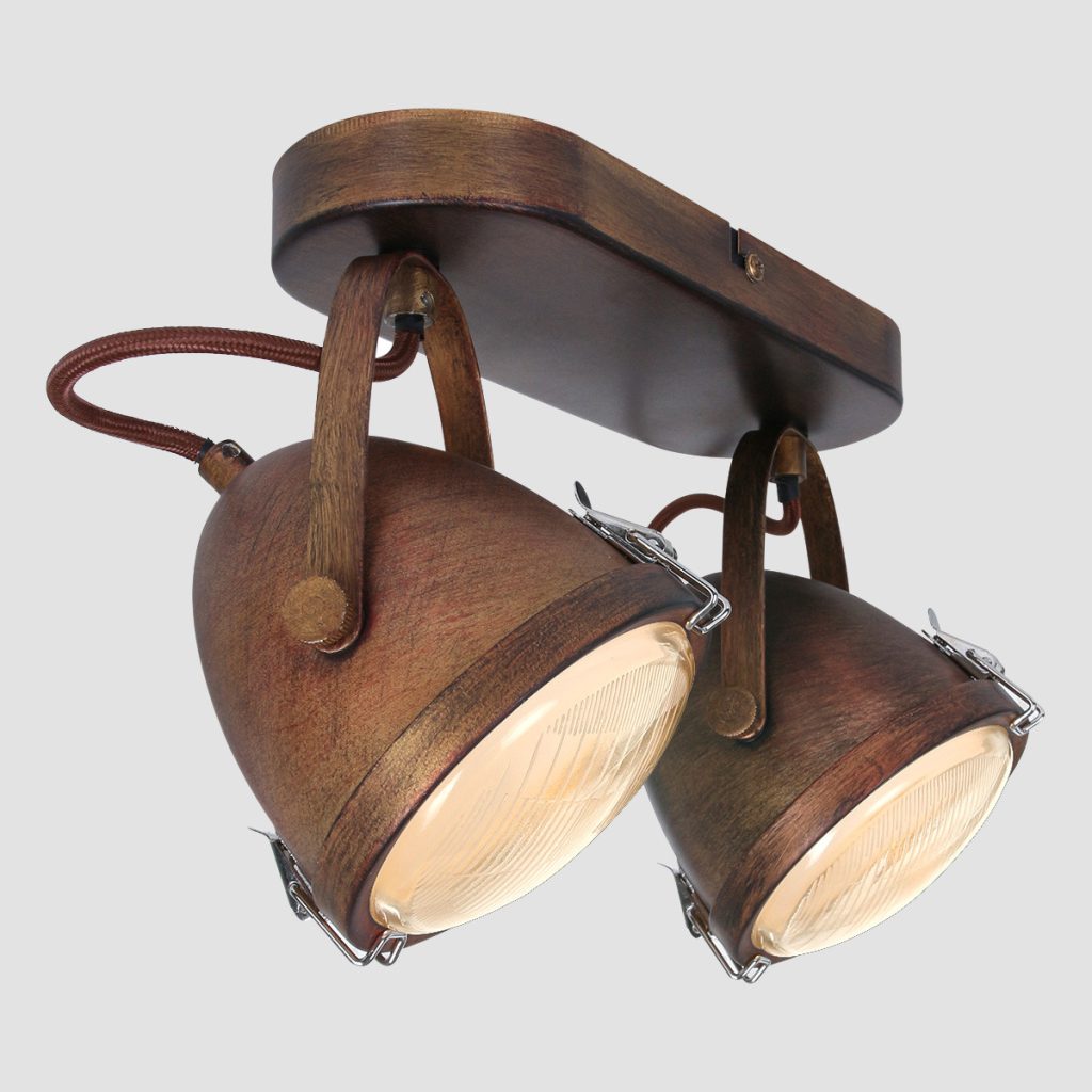 Tweelichts plafondlamp Mexlite Paco - Afbeelding 11