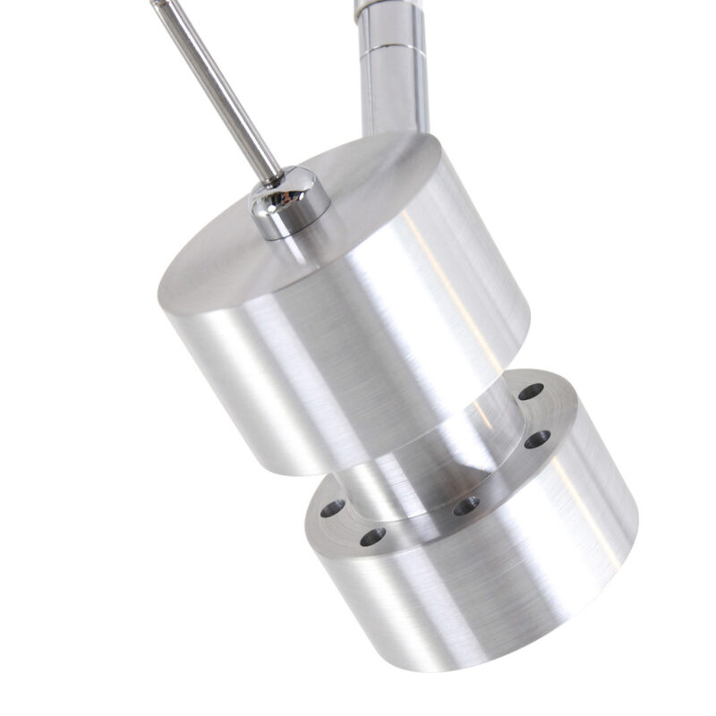 Moderne metalen stalen spot Steinhauer Natasja led - Afbeelding 3