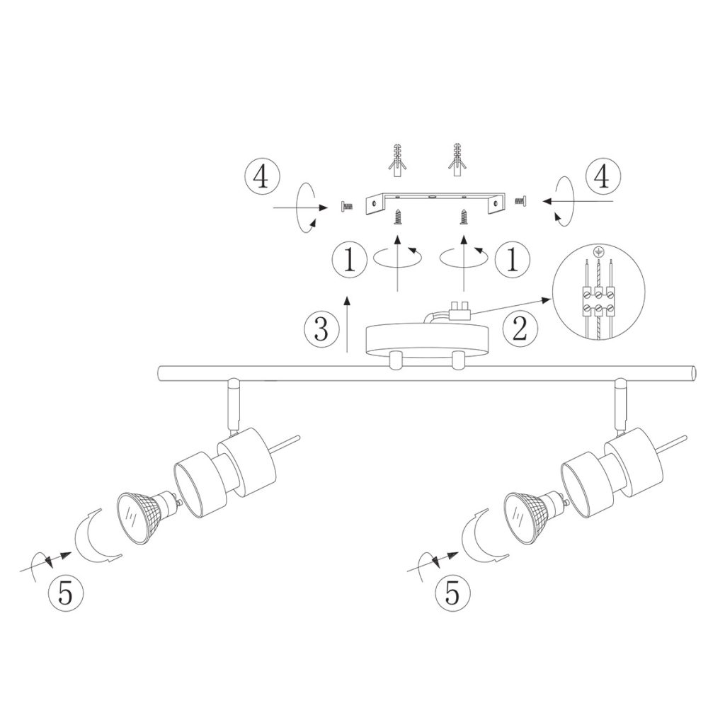 Moderne metalen stalen spot Steinhauer Natasja led - Afbeelding 8