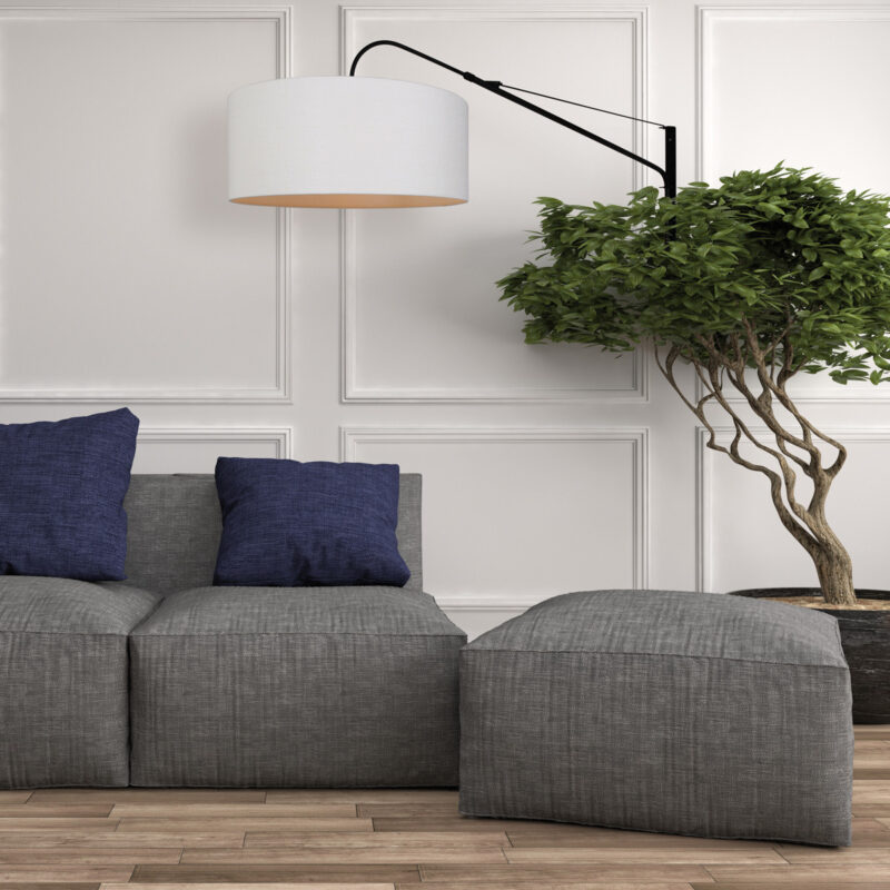 Uitschuifbare wandlamp met crème kap Steinhauer Elegant classy - Afbeelding 3