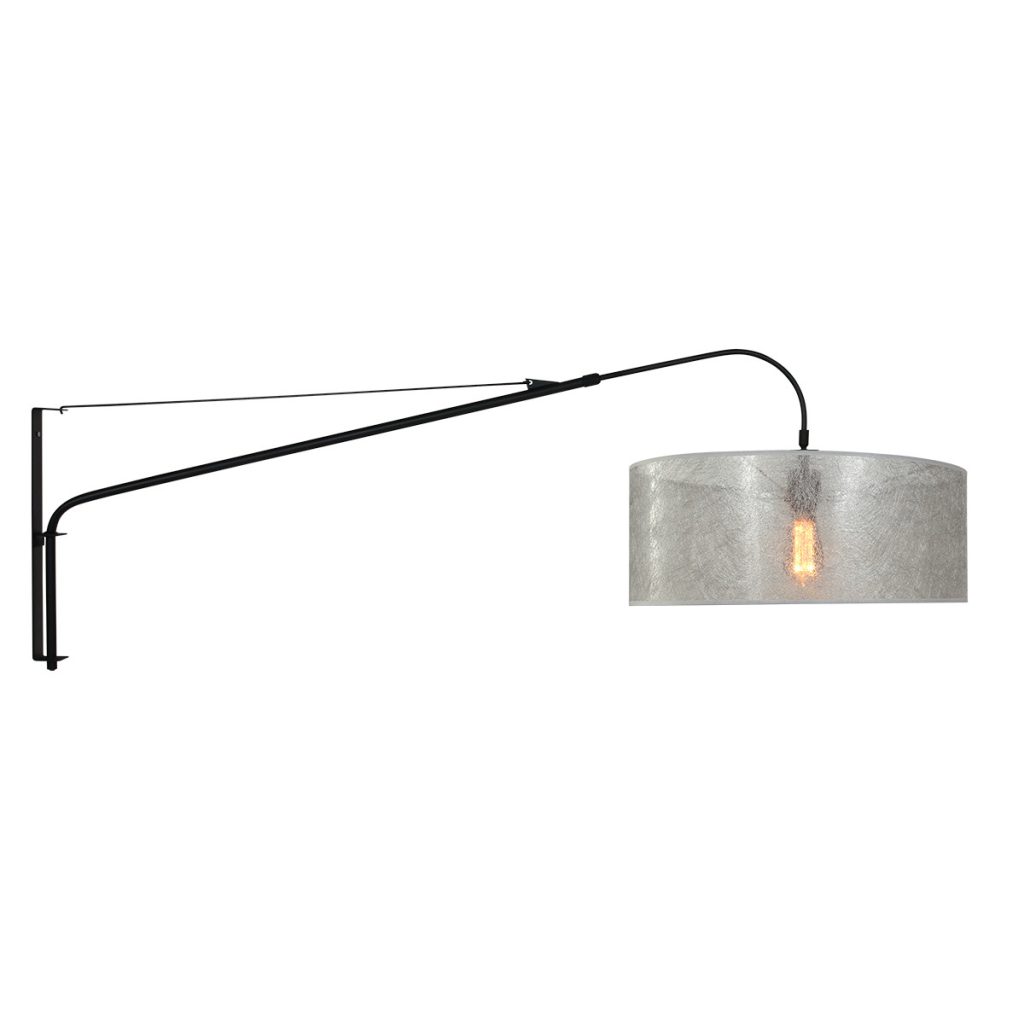 Uitschuifbare wandlamp met zilveren kap Steinhauer Elegant classy - Afbeelding 2