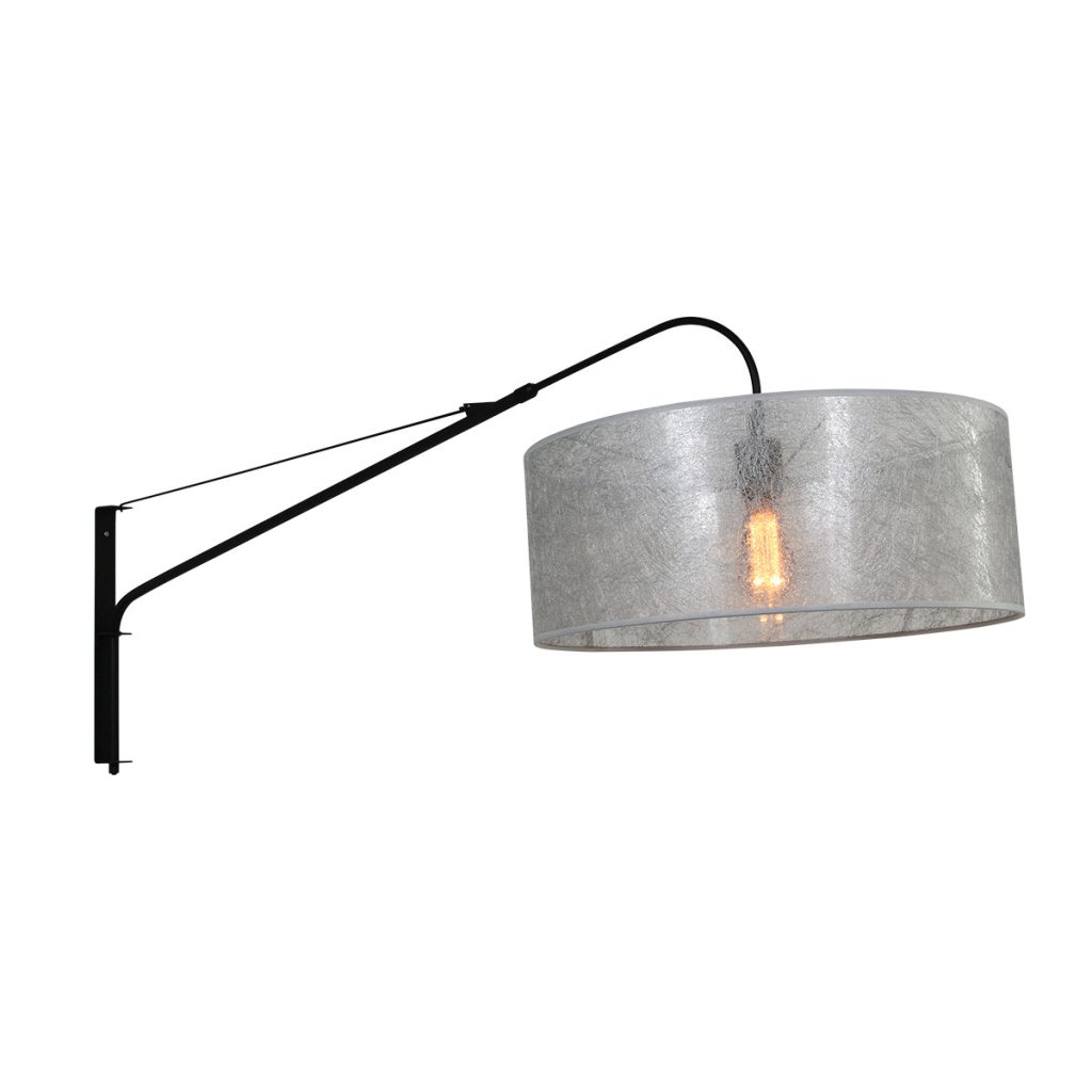 Uitschuifbare wandlamp met zilveren kap Steinhauer Elegant classy - Afbeelding 9