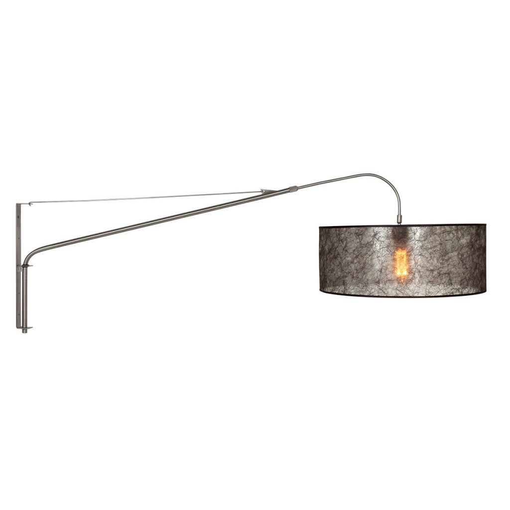 Uitschuifbare wandlamp met zwarte kap Steinhauer Elegant classy - Afbeelding 2
