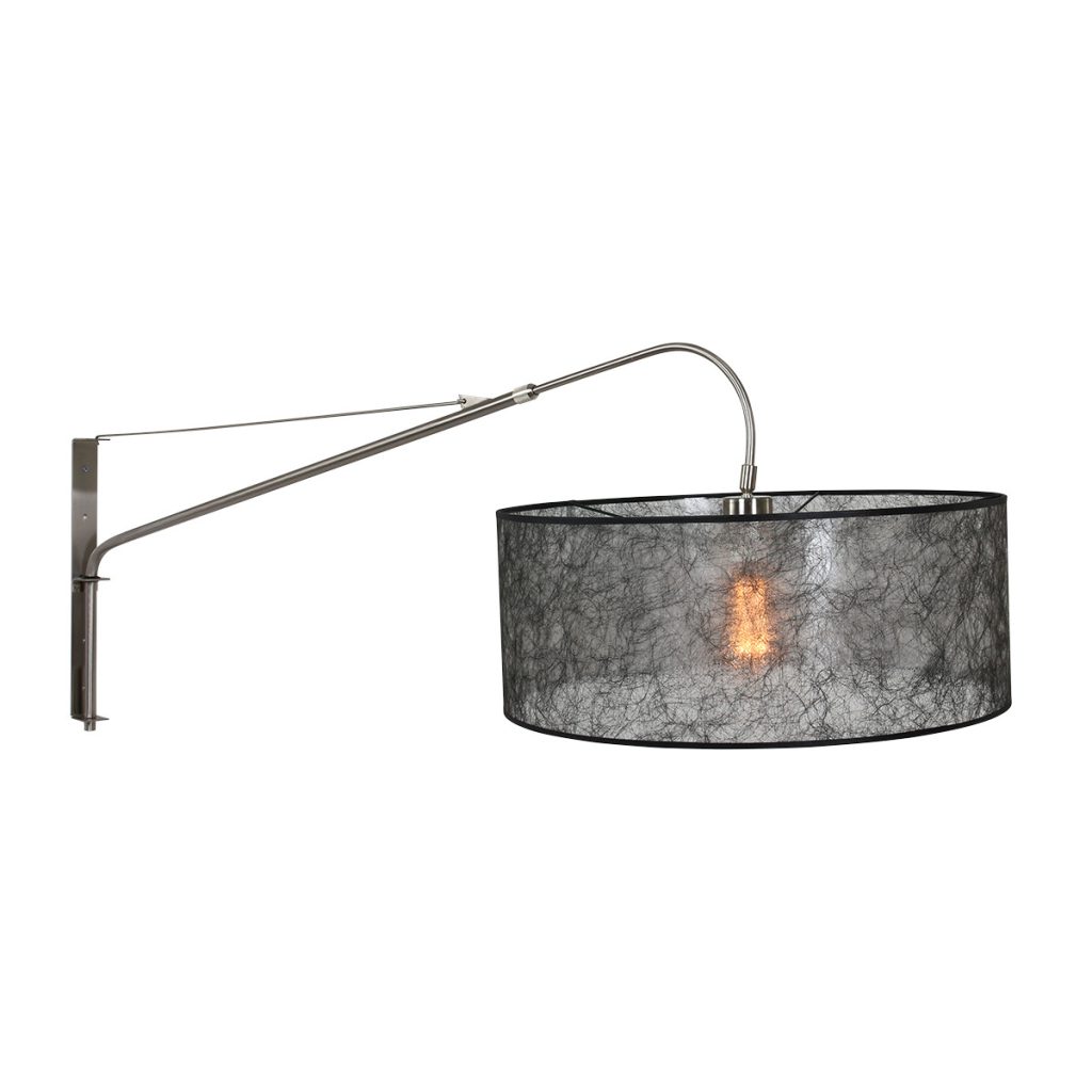 Uitschuifbare wandlamp met zwarte kap Steinhauer Elegant classy - Afbeelding 12