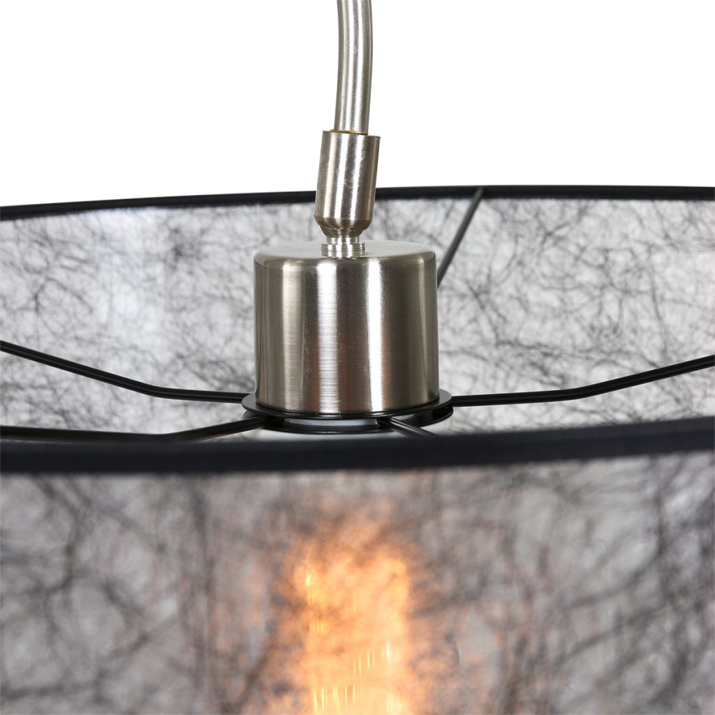 Uitschuifbare wandlamp met zwarte kap Steinhauer Elegant classy - Afbeelding 3