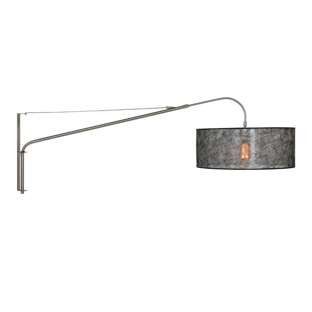Uitschuifbare wandlamp met zwarte kap Steinhauer Elegant classy - Afbeelding 9