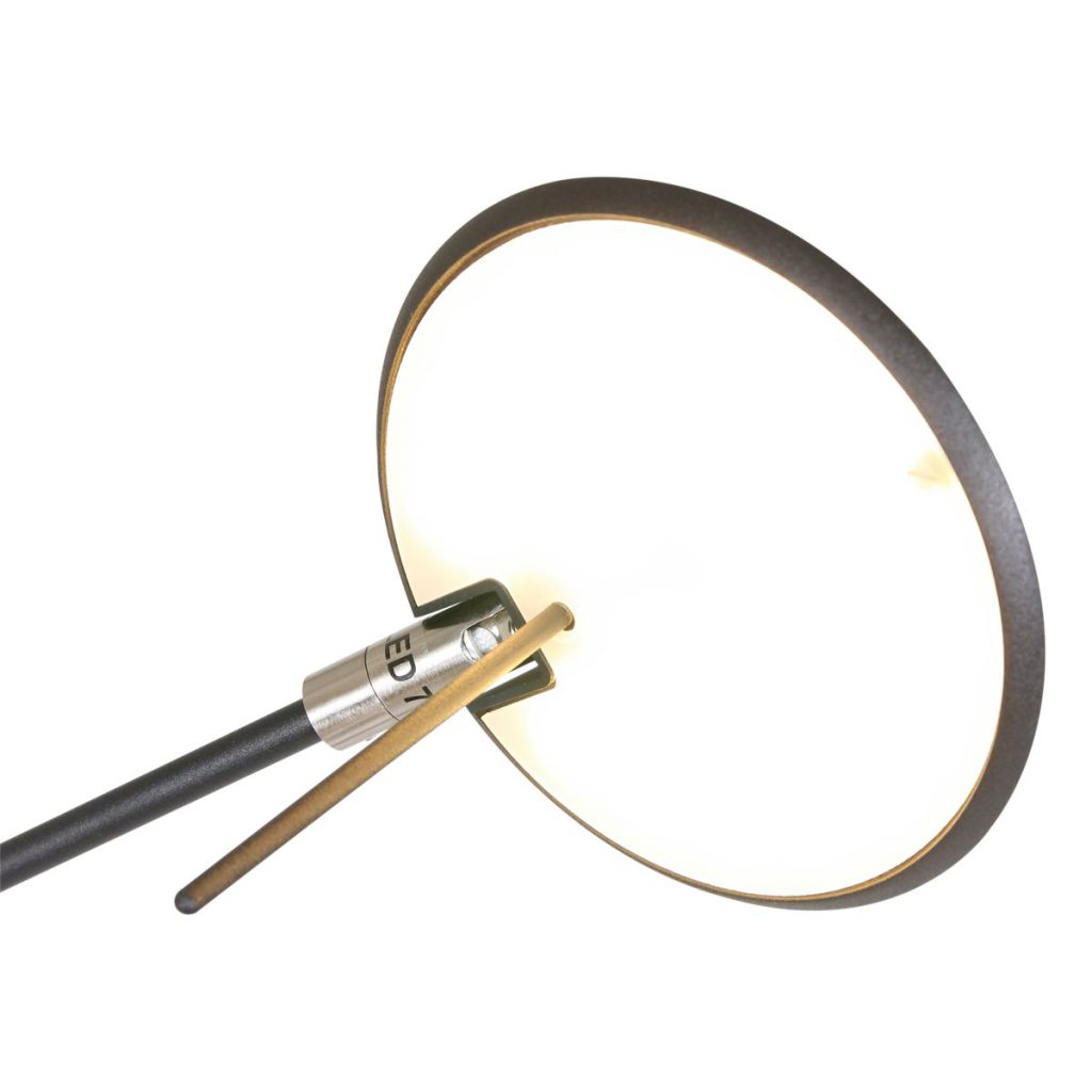 Moderne zwarte kunststoffen metalen wandlamp Steinhauer Zodiac led - Afbeelding 14