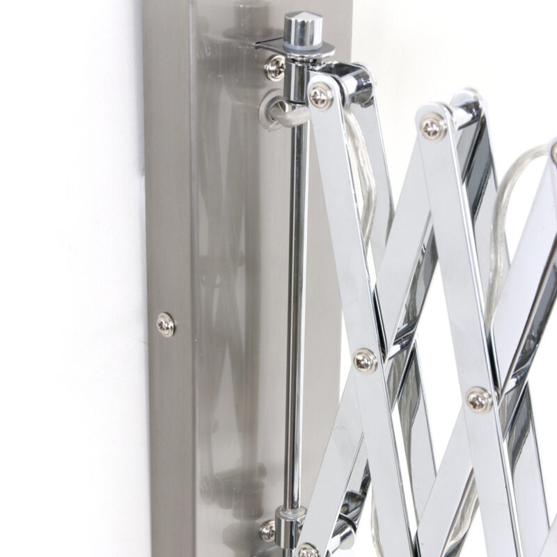 Uittrekbare wandlamp staal dimmer Steinhauer Spring - Afbeelding 5