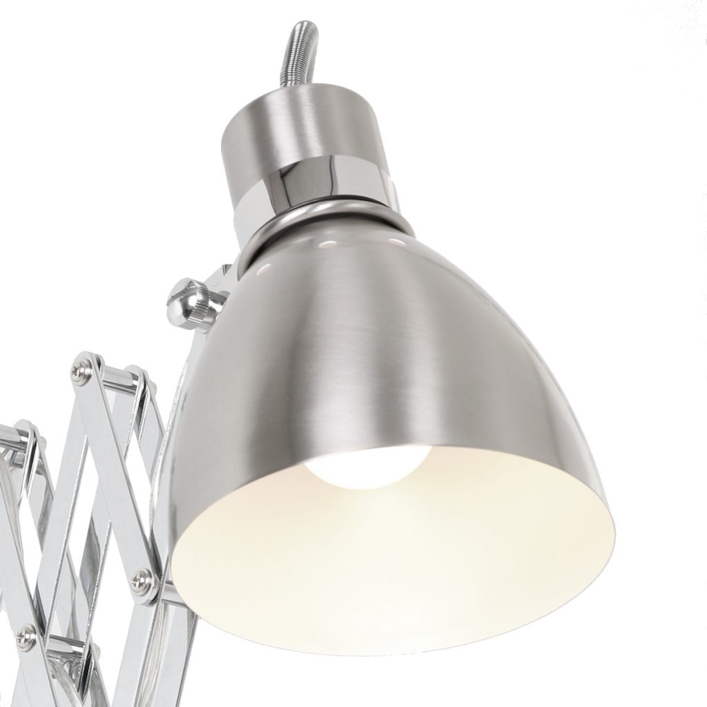 Uittrekbare wandlamp staal dimmer Steinhauer Spring - Afbeelding 6
